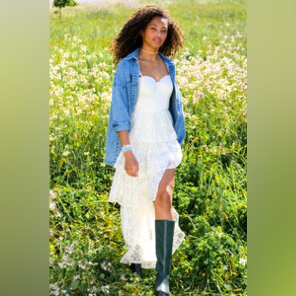 NWT Altar’d State Umber Embroidered Lace‎ Dress